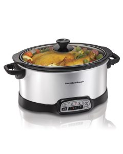 Hamilton Beach 33473 Programmable Slow Cooker Silver