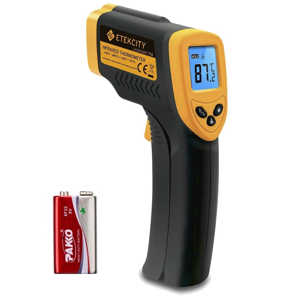 Etekcity Lasergrip Infrared Laser Thermometer Yellow/Black