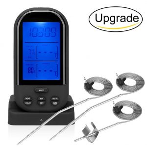 Wireless Remote Digital Meat Thermometer