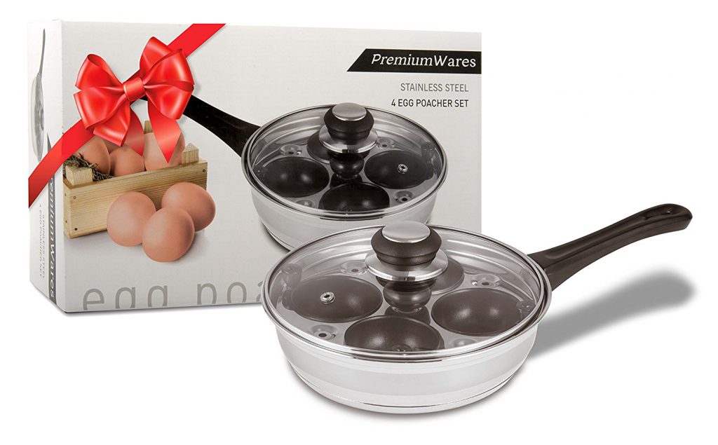 PremiumWares 4-Egg Poacher Set