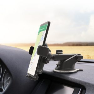 iOttie Holder Mounted On Car Dashboard