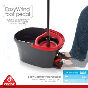 O-Cedar Easy Spin Mop Bucket System Foot Pedal