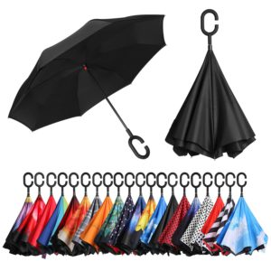 Bagail Inverted Umbrella Colors C-Shape Handle