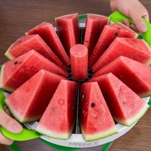 Watermelon Pieces Cut Using Cutter