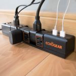 Echogear Rotating Surge Protector 6 AC Outlets 2 USB Ports