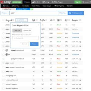 Jaaxy-Keyword-Research-Tool-In-Action