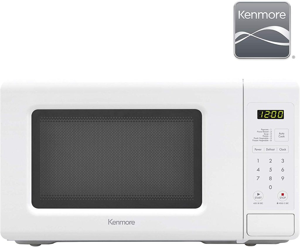 Best Compact Countertop Microwave Ovens - Kenmore 70722 Compact Microwave Oven White