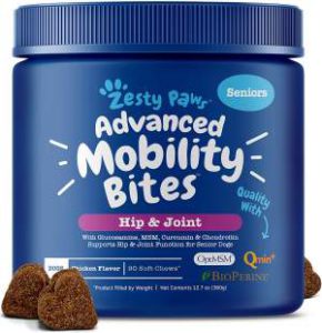 Best Dog Vitamin Supplements - Zesty Paws Advanced Hip and Joint Support r