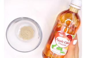 Mixing Aztec Indian Healing Clay With Apple CiderVinegar