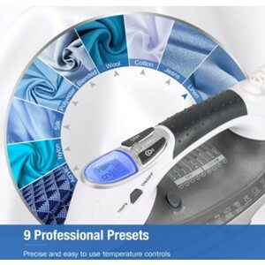 BEAUTURAL 1800W Steam Iron 9 Preset Features