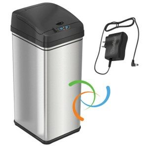 iTouchless 13 Gallon wAdapter Trash Can