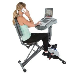Exerpeutic 1000 Bike Desk Chair Grey